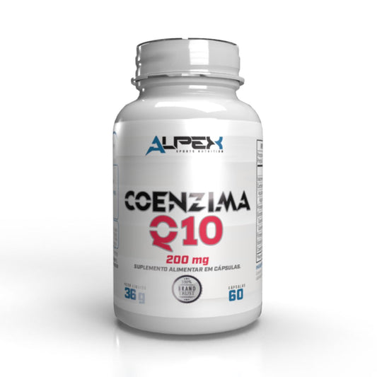 Coenzima Q-10 200mg 60 Cápsulas - Energia e Saúde Cardiovascular - Alpex Sports Nutrition