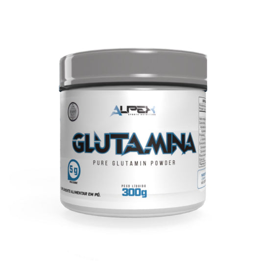 Glutamina 100% Pura 300g - Recuperação e Imunidade - Alpex Sports Nutrition