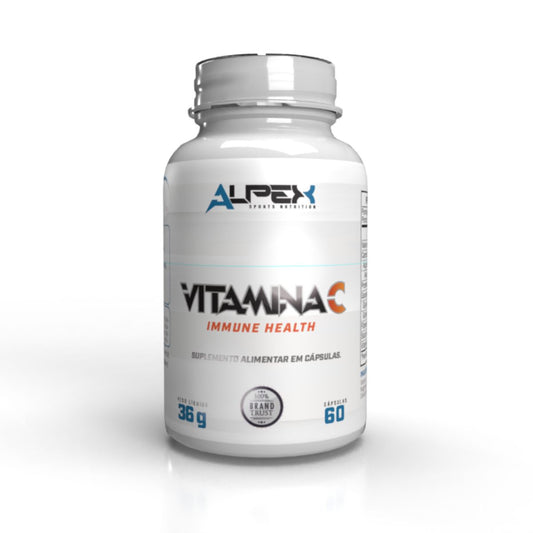 Vitamina C 500mg 60 Cápsulas - Imunidade e Vitalidade Diária - Alpex Sports Nutrition